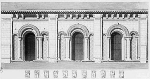 Holy Trinity, Caen. Exterior of the Nave.