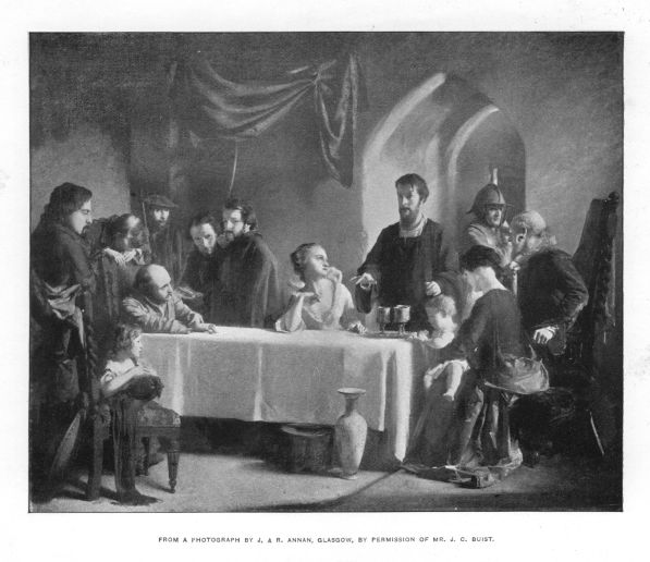 WISHART DISPENSING THE SACRAMENT BEFORE HIS MARTYRDOM. From a photograph by J. & R. Annan, Glasgow, by permission of Mr. J. C. Buist.