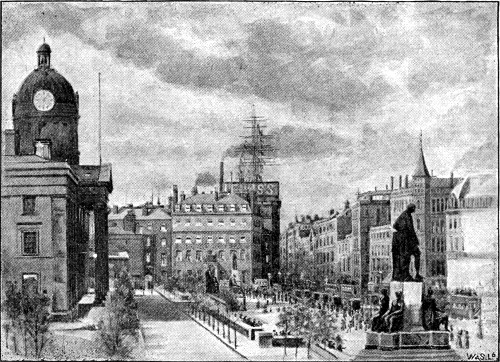 SKETCH FROM THE QUEEN's HOTEL, MANCHESTER, BY MR.
KENDAL.