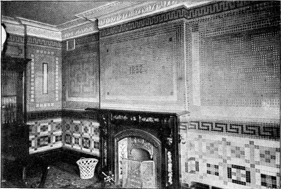 A ROOM PAPERED WITH STAMPS.