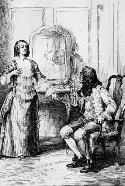 THE AMOUR DRAWS TO AN END
I told him I thought he grew sick of me; and he
answered in a heat that truly so he was