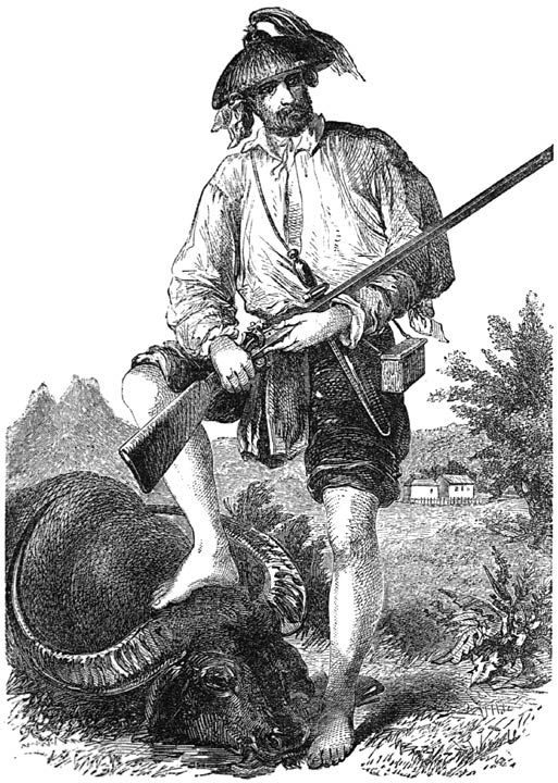 La Gironiere in his hunting dress.
