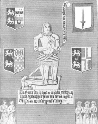 Brass of Sir Lionel Dymoke, in St. Mary’s Church
