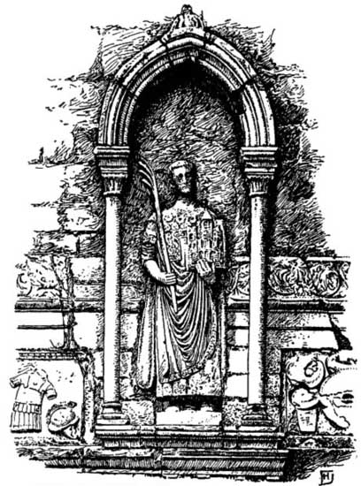 FIGURE OF S. GIUSTO, CAMPANILE OF THE CATHEDRAL, TRIESTE