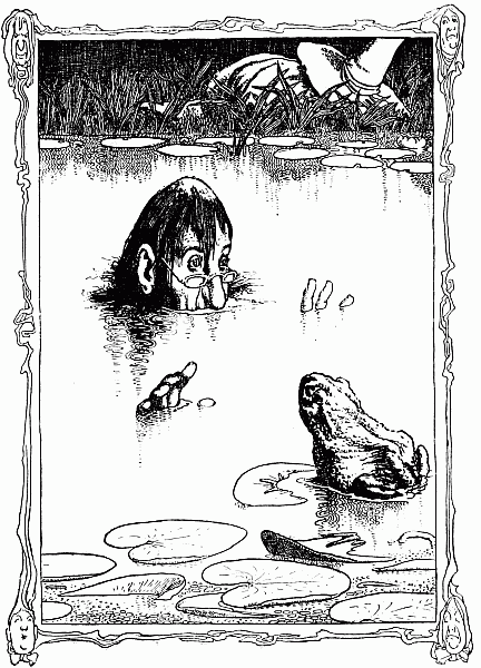 Man and Frog and Snake