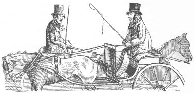 Picture of two men in carriages