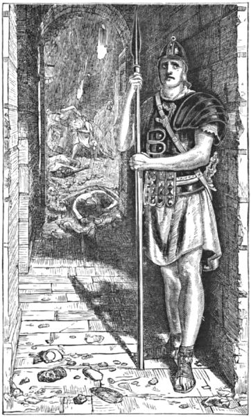The sentry at Herculaneum stays at his post