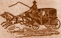 Riding a Coach drawn by Two Horses.