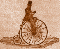 Riding a Penny-Farthing Bicycle.