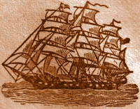 Sailing Ship With Three Masts.