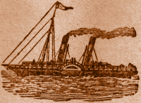 Large Steam-Powered Paddle-Boat.