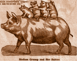 Madam Grump and Her Babies.