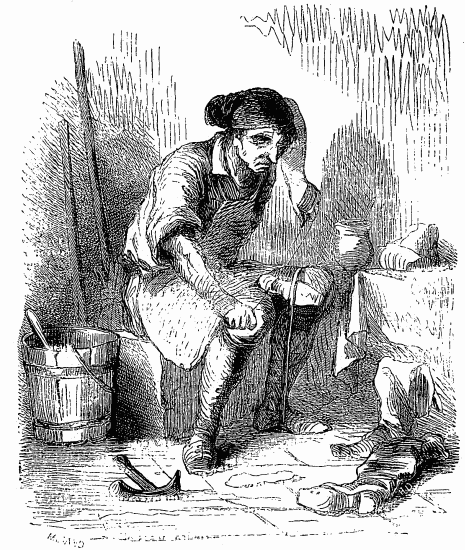 Le cordonnier qui demeurait sur le m�me palier.... (Page
87.)