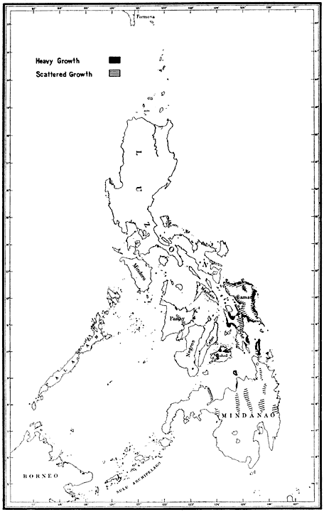 Plate LI. Philippine distribution of tikug.