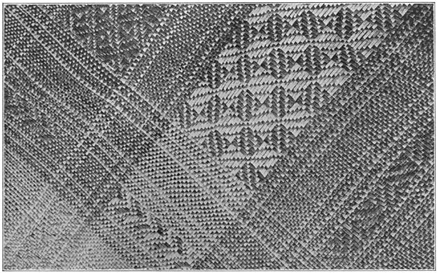 Plate LV. Detail of a woven-in design.