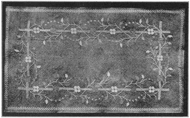 Plate LVI. An embroidered mat with simple decorations in comparison with most mats from Basey.