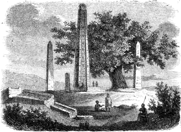 Obelisken von Axum. Nach Rüppell.