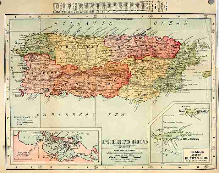 map of Porto Rico