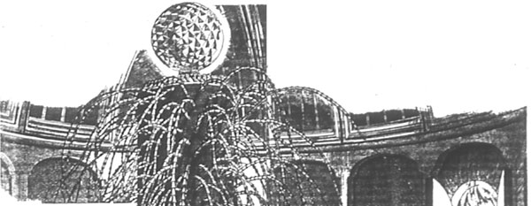 "Look!" he gasped. Out on the floor was a shambles.