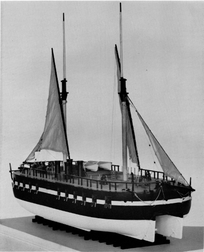 Figure 19.—Model of Steam Battery in the Museum of
History and Technology. (Smithsonian photo 63990-E.)