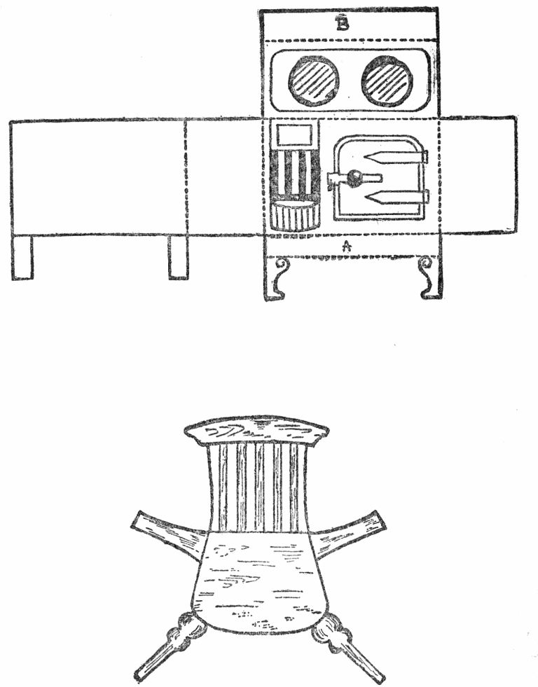 Kitchen Range and Kitchen Chair