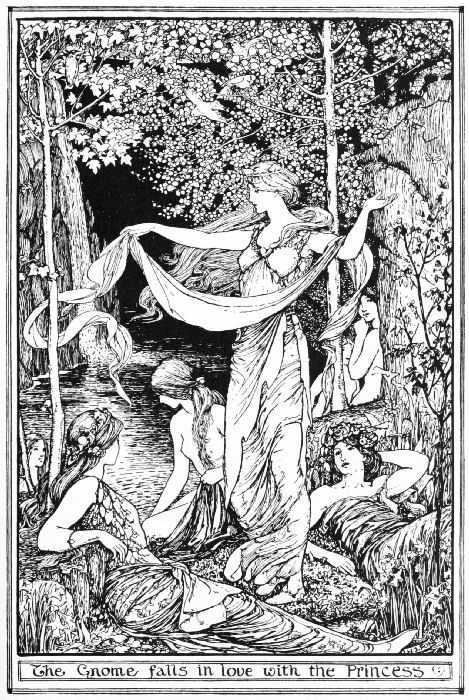 The princess and her companions by the brook