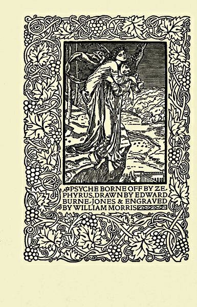 Psyche borne off by Zephyrus, drawn by Edward
Burne-Jones & engraved by William Morris