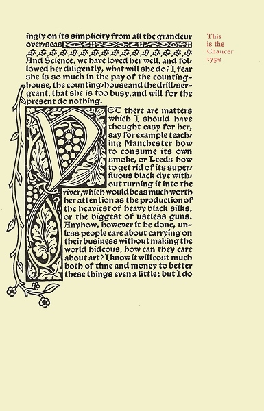 Facsimile image: example of Chaucer type, continued