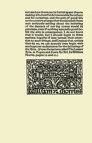 Facsimile image: Final example of Chaucer type and a decoration