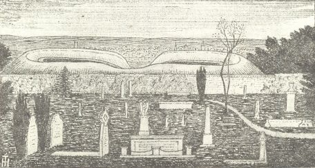 Sketch of cemetery