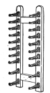 Fig. 31. Galley Brackets forming a rack fastened to
wall.