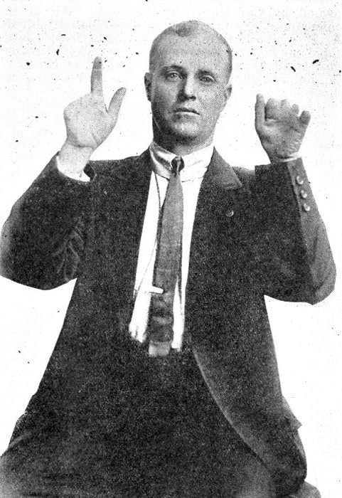 One of the thousands who donate their fingers to the
Lumber Trust. The Trust compensated all with poverty and some with
bullets on November 5, 1916.