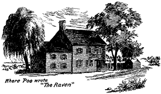 Where Poe wrote "The Raven"