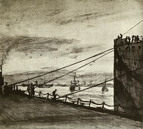 EVENING: THE MERSEY FROM THE LANDING-STAGE