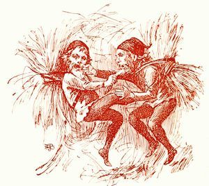 page 11 illustration Picture
of two brownies fighting