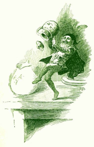 page 21 illustration Picture
of a Brownie hurling dishes on the floor