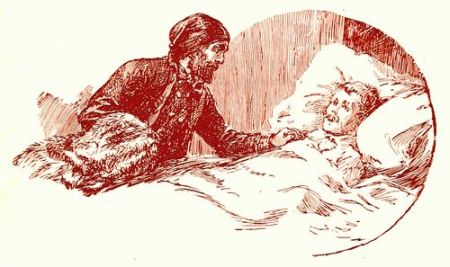 page 31 illustration Picture
of Thor leaning over the bed