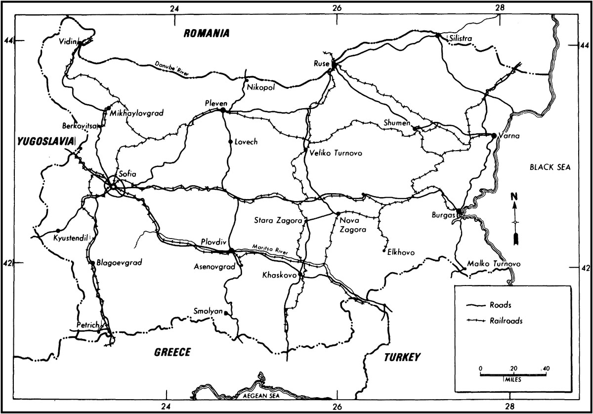 Figure 4. Communications Systems of Bulgaria, 1973