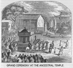 Grand ceremony at the Ancestral Temple