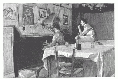 UNDERGROUND WARD-ROOM OF THE MEDICAL STUDENTS OF THE HOSPICE COCHIN, IN THE CATACOMBS. After a drawing by Henri Bellery-Desfontaines. UNDERGROUND WARD-ROOM OF THE MEDICAL STUDENTS OF THE HOSPICE COCHIN, IN THE CATACOMBS. After a drawing by Henri Bellery-Desfontaines.