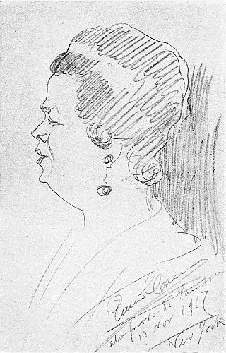 CARUSO'S CARICATURE OF KATHLEEN HOWARD