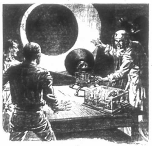 "That portion of the wall has gone back in time
exactly three seconds," he announced.