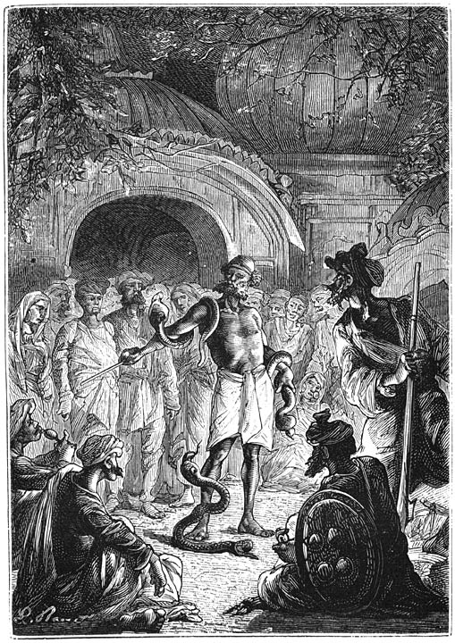 De &raquo;sapwallahs&rdquo; of slangenbezweerders. Blz. 171.