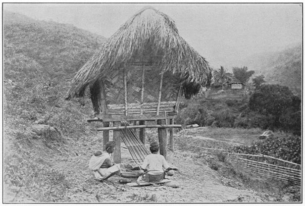 Lepanto Igorot woman weaving