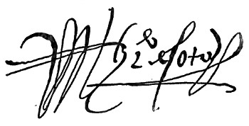 Autograph of Hernando de Soto.