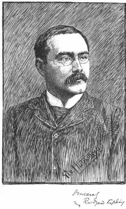 drawing by Geo. Hutchinson
signed: Sincerely,
Rudyard Kipling