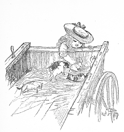 "After a while she moved them into an old wagon that was not used."&mdash;Page 14.