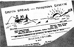 Green Spring-Menemsha Gazette
