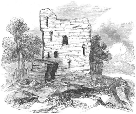 A ruined castle wall