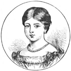 A head and shoulders portrait of the princess